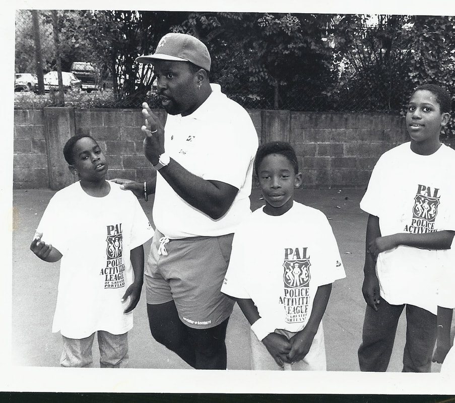 Early days of Kids N' Tennis coaching