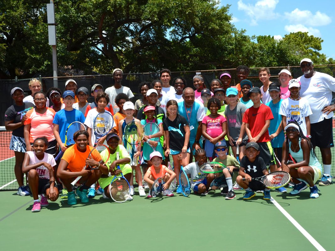 Kids N' Tennis summer camp group